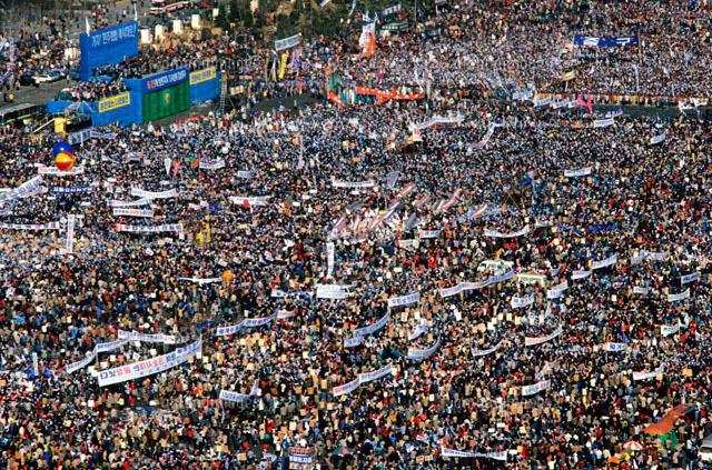 韓国大統領選 盧泰愚 1987年12月[22973000674]の写真・イラスト素材