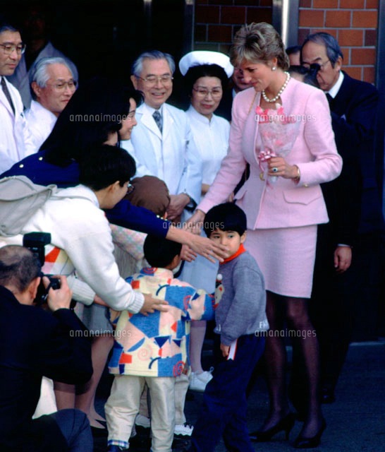ダイアナ英国皇太子妃と天皇皇后両陛下 1995年2月8日[22973000734]の