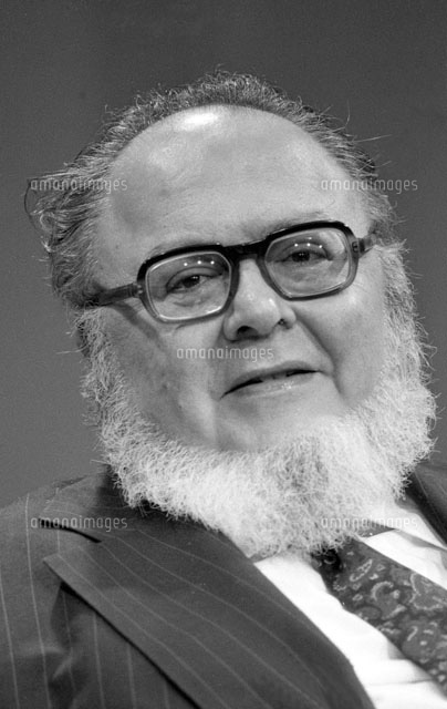 未来学者、軍事理論家 ハーマン・カーン 1977年 東京有楽町