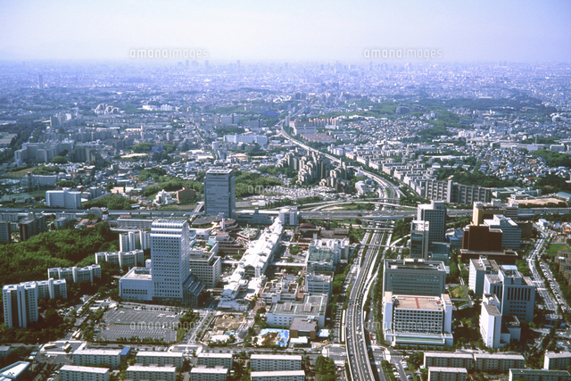 １９８１年撮影 豊中市千里ニュータウン航空写真 1981年撮影 豊中市千里ニュータウン航空写真 1981年撮影