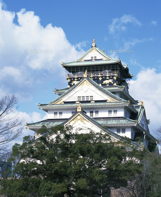 大阪城天守閣 の写真素材 イラスト素材 アマナイメージズ