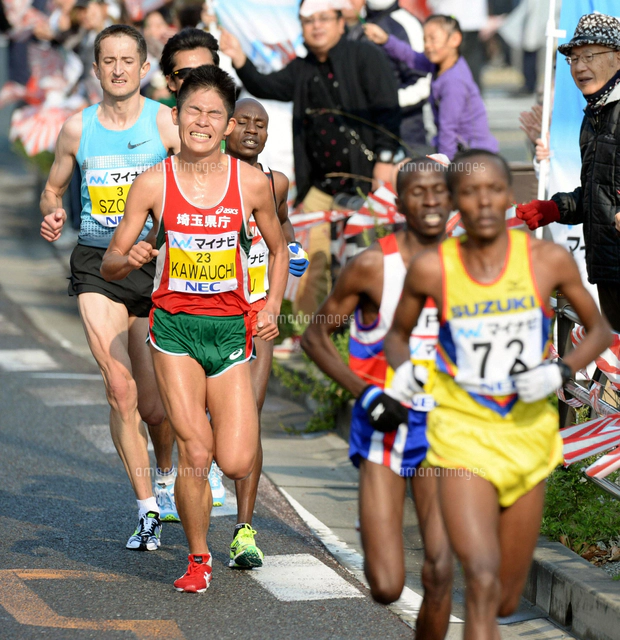 福岡国際マラソン、瀬古利彦選手が3年ぶり4度目の優勝＝福岡市