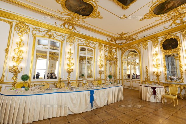 エカテリーナ宮殿 内部 主食堂 の写真素材 イラスト素材 アマナイメージズ