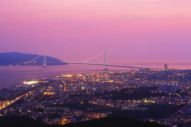 明石海峡大橋 風景の写真素材 ストックフォト アマナイメージズ