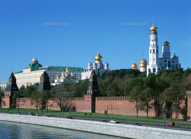 寺院とクリムソン ９月 モスクワ の写真素材 イラスト素材 アマナイメージズ