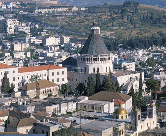 ナザレの町並み ４月 イスラエル の写真素材 イラスト素材 アマナイメージズ