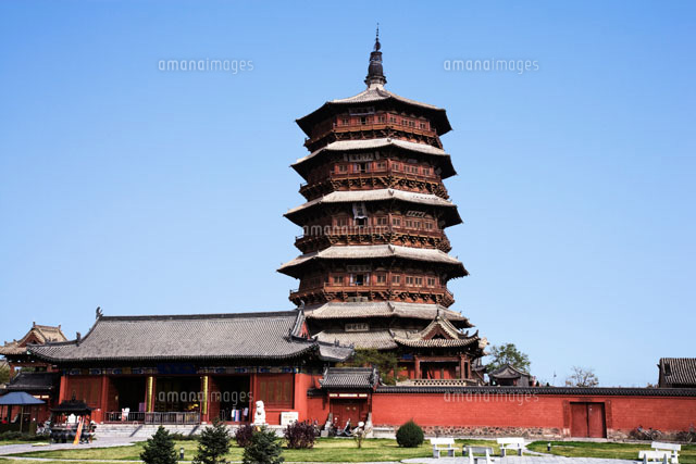 応県木塔[25125029872]の写真素材・イラスト素材｜アマナイメージズ