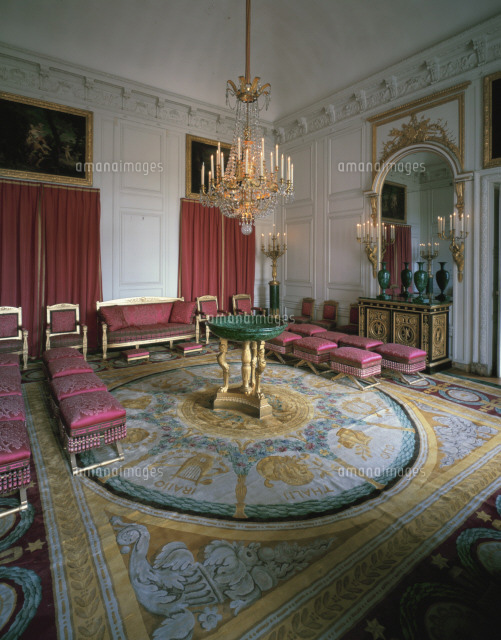 グラントリアノン宮殿の孔雀の間 ウ ェルサイユ宮殿 の写真素材 イラスト素材 アマナイメージズ