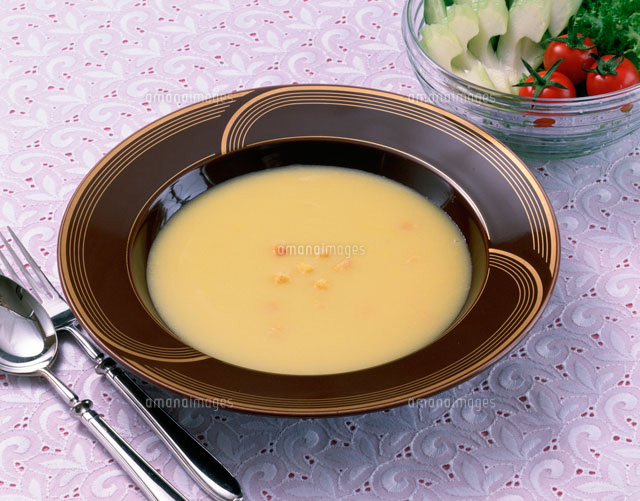 コーンスープ の写真素材 イラスト素材 アマナイメージズ