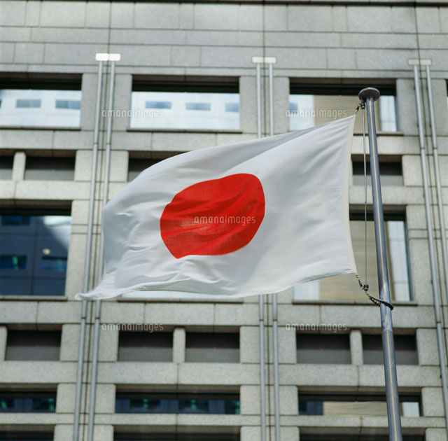 都庁と日の丸 の写真素材 イラスト素材 アマナイメージズ