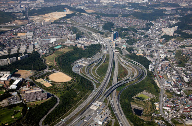 垂水jct 神戸淡路鳴門道 阪神高速5号湾岸線 の写真素材 イラスト素材 アマナイメージズ