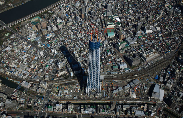東京スカイツリー建設工事途中 25397005619 の写真素材 イラスト素材 アマナイメージズ