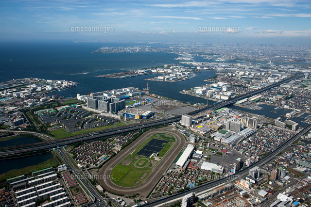 南船橋(船橋競馬場,ららぽーとTOKYOBAY)付近より千葉港周辺[25397011803]の写真素材・イラスト