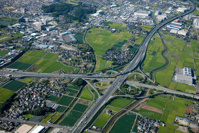 鳥栖jct 九州自動車道 大分自動車道 長崎自動車道 の写真素材 イラスト素材 アマナイメージズ