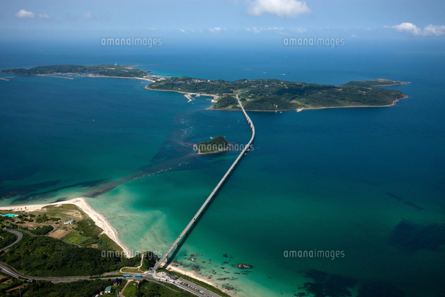 角島(豊北町、角島大橋，鳩島、海土ケ瀬戸、西長門リゾート周辺