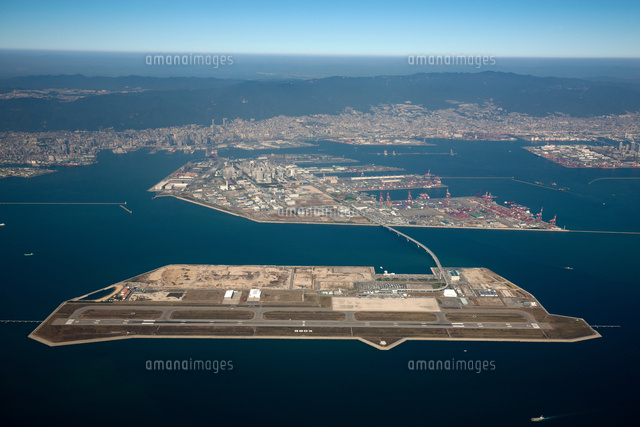 一水会 川中大踏 【神戸港とポートアイランド】風景 油彩画 フレーム付き 一水会 川中大踏 【神戸港とポートアイランド】風景 油彩画