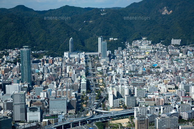 阪神高速3号神戸線(生田川出口)周辺より新神戸駅方面[25397014340]の
