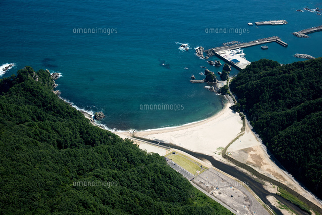 三陸海岸(普代浜海水浴場)周辺[25397015797]の写真・イラスト素材