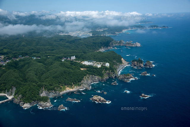 三陸海岸(普代浜海水浴場)周辺[25397015797]の写真・イラスト素材