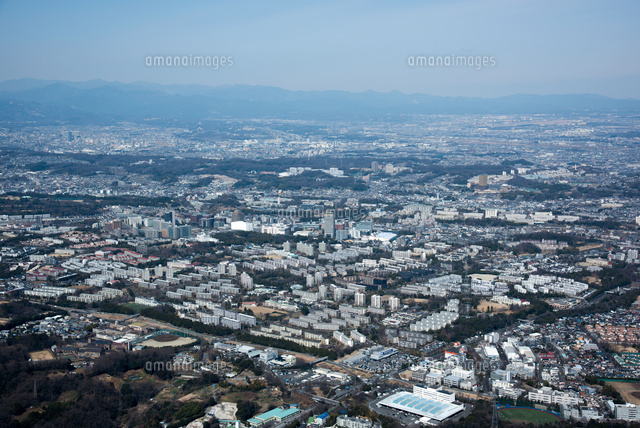 多摩ニュータウンの街並み 貝取 豊ヶ丘より多摩センター周辺 の写真素材 イラスト素材 アマナイメージズ