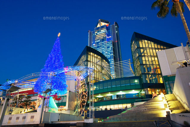 ATCとWTC夜景 大阪南港[25426011045]の写真・イラスト素材｜アマナ