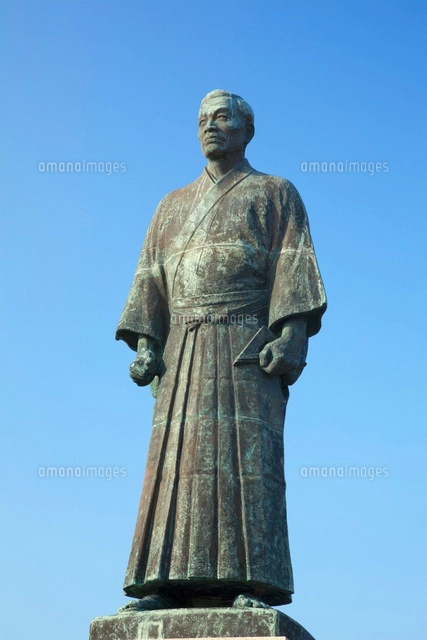 ジョン万次郎像（中浜万次郎） 足摺岬[25488027433]の写真・イラスト