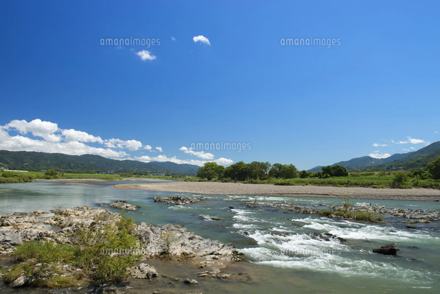 No. 1【初夏の紀の川里風景】 紀ノ川[25488028477]の写真・イラスト素材｜アマナイメージズ