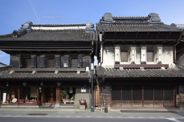 川越の蔵造りの町並み 原家と宮岡家住宅 の写真素材 イラスト素材 アマナイメージズ