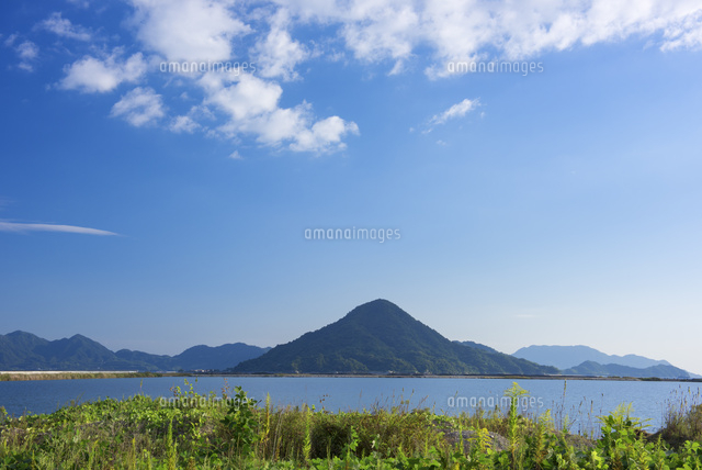 出島より安芸小富士 似島[25488032863]の写真・イラスト素材