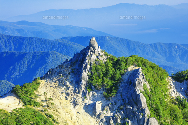 鳳凰三山 観音岳より地蔵ヶ岳 オベリスク 南アルプス[25488042311]の