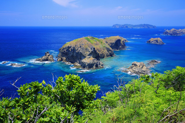 小富士より大瀬戸と鰹鳥島と姉島 母島 小笠原[25488046118]の写真
