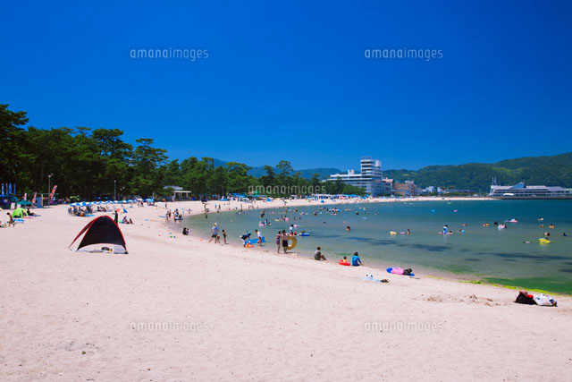 淡路島 大浜海水浴場 の写真素材 イラスト素材 アマナイメージズ