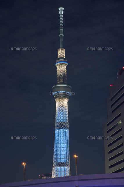 東京スカイツリー夜景 の写真素材 イラスト素材 アマナイメージズ