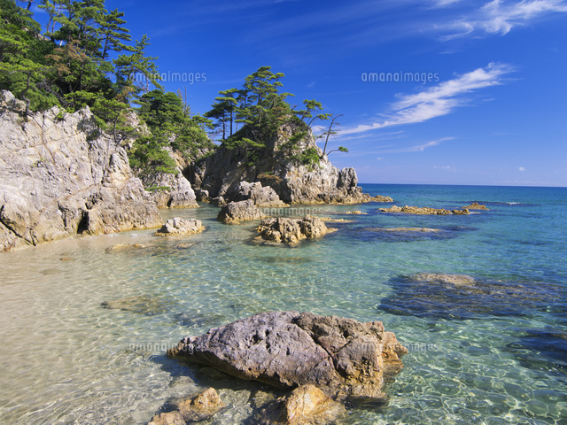 「海岸風景」 浦富海岸 西脇海岸[25516037722]の写真・イラスト素材｜アマナ
