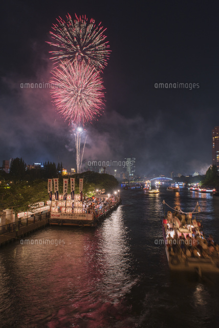 天神祭 の写真素材 イラスト素材 アマナイメージズ