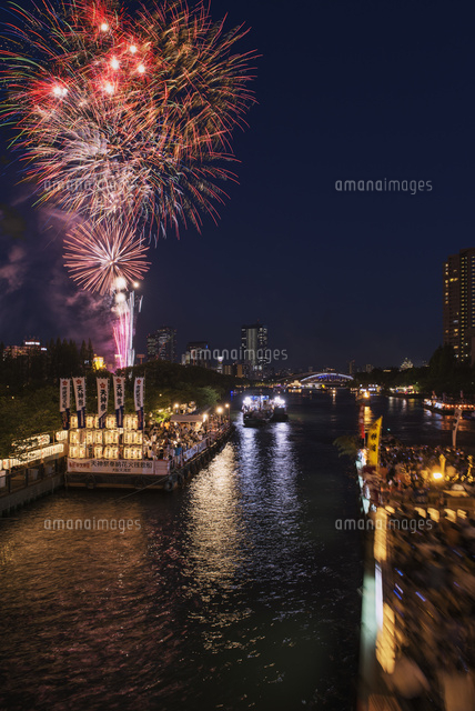 天神祭 の写真素材 イラスト素材 アマナイメージズ