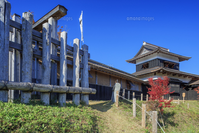 城跡公園 足助城 の写真素材 イラスト素材 アマナイメージズ