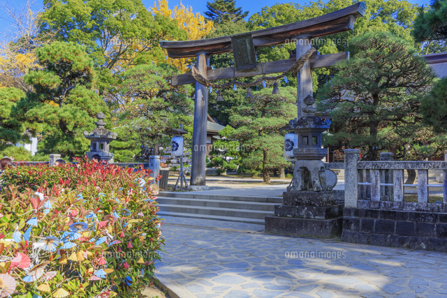吉田松陰幽囚ノ旧宅と松陰神社 の写真素材 イラスト素材 アマナイメージズ
