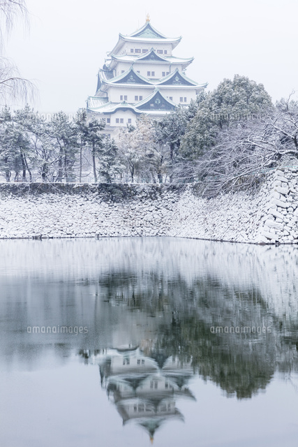 雪の名古屋城 の写真素材 イラスト素材 アマナイメージズ 雪の名古屋城 の写真素材 イラスト素材 アマナイメージズ