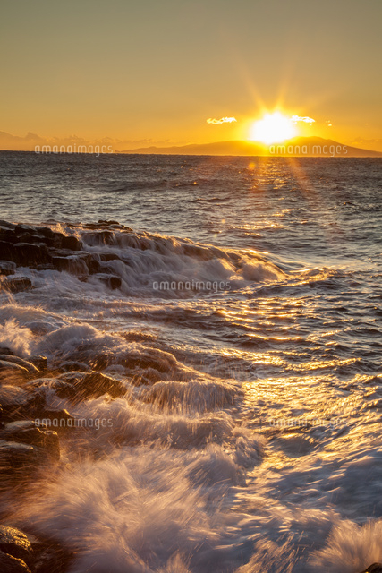 城ケ崎海岸の大淀・小淀の夜明け[25532011262]の写真・イラスト素材