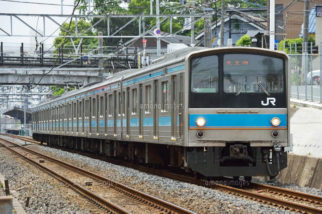 阪和線の223系区間快速電車[25668002568]の写真・イラスト素材｜アマナ
