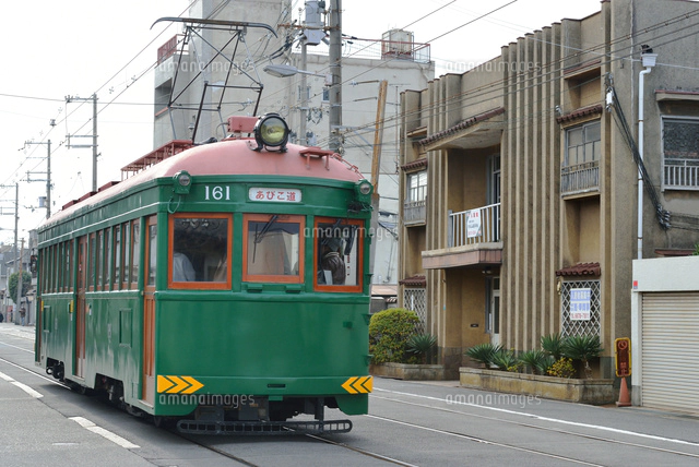 阪堺電気軌道モ701形路面電車[25668003269]の写真・イラスト素材