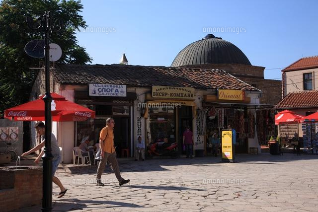 オールド バザールとマケドニア博物館 の写真素材 イラスト素材 アマナイメージズ