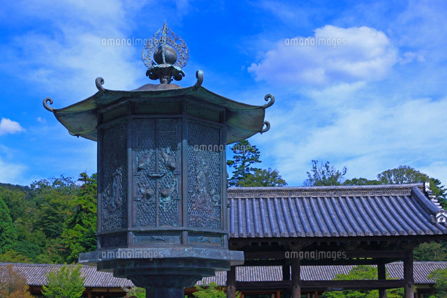 東大寺・金銅八角灯籠の音声菩薩[25801014071]の写真・イラスト