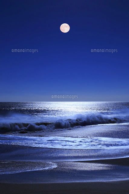 夜の海と満月 の写真素材 イラスト素材 アマナイメージズ 夜の海と満月 の写真素材 イラスト素材 アマナイメージズ