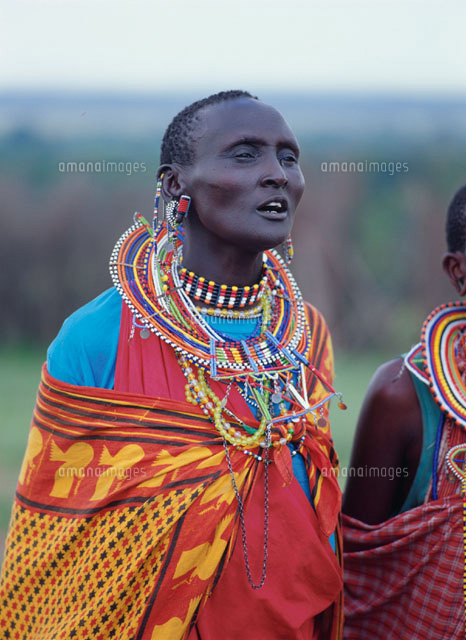 マサイ族 マサイマラ国立公園 ケニア[25947040137]の写真・イラスト