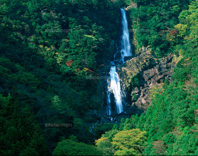 鼻白の滝秋景 の写真素材 イラスト素材 アマナイメージズ