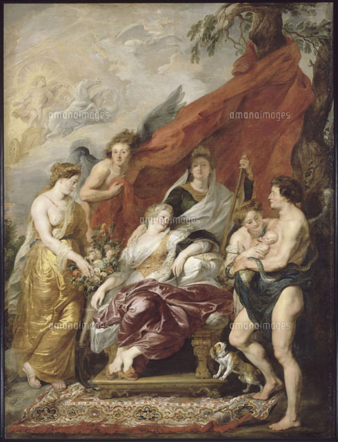 絵画 Luce ルイ13世の誕生 ルーベンス[26004004835]の写真・イラスト素材｜アマナ