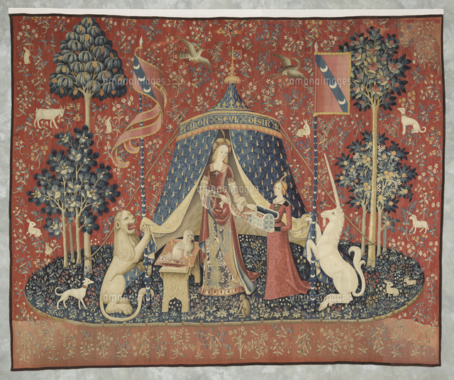 貴婦人と一角獣「唯一の望み」[26004017198]の写真・イラスト素材