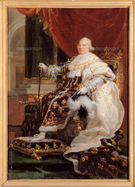 フランス国王ルイ18世の肖像[26004017285]の写真・イラスト素材